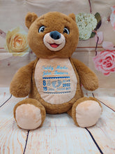 Load image into Gallery viewer, Personalised Birth Annoucement Teddy Bear Unicorn And More
