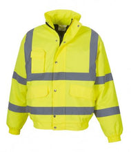 Load image into Gallery viewer, Hi-Vis Bomber Style Coat 4 Colours Includes left breast logo
