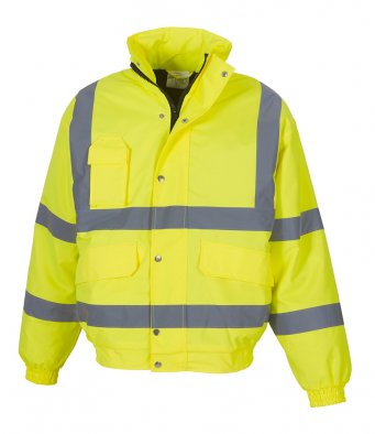 Hi-Vis Bomber Style Coat 4 Colours Includes left breast logo