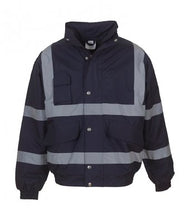 Load image into Gallery viewer, Hi-Vis Bomber Style Coat 4 Colours Includes left breast logo
