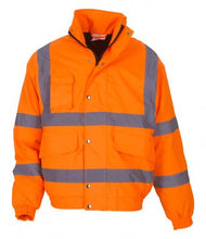 Load image into Gallery viewer, Hi-Vis Bomber Style Coat 4 Colours Includes left breast logo
